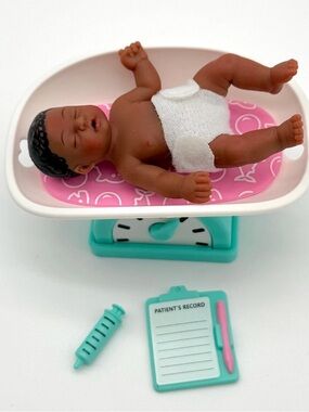 My Mini Baby Series 2 - Scale Blue & Pink - Mini Baby with Diaper